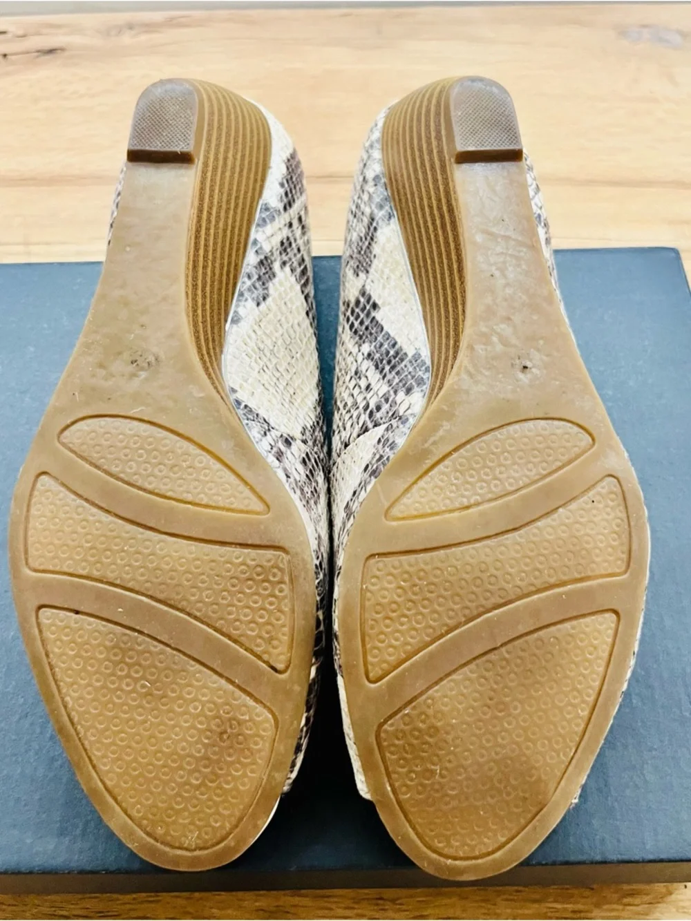 Alfani Peep-Toe Wedge Heels - Women’s Size 8.5